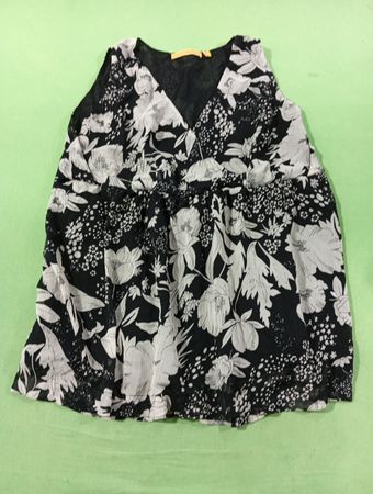 Lloyd Williams Schwarzes Floral Druck Ärmelloses Oberteil