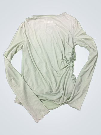 Langarm Raffung Top