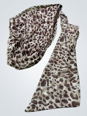 Leopardenmuster gerafftes Top mit Bindung