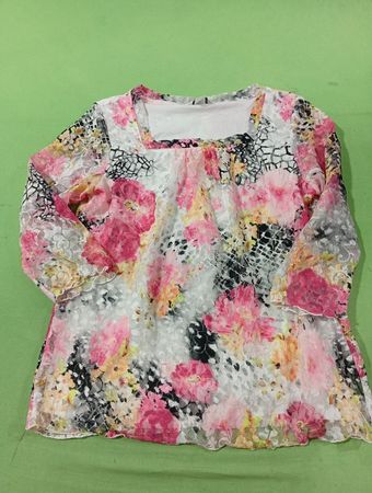 Christopher & Banks Floral Lace Top