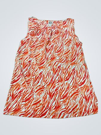 Anne Klein Ärmelloses Zebra-Print-Top