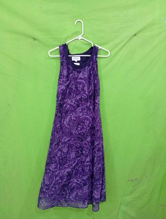 STUDIO I Lila Paisley-Print ärmelloses Kleid