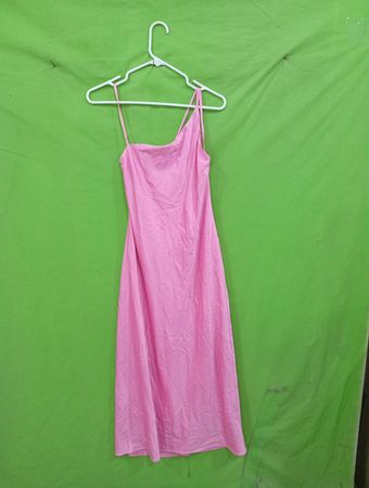 Windsor Pink Ein-Schulter Midi Kleid