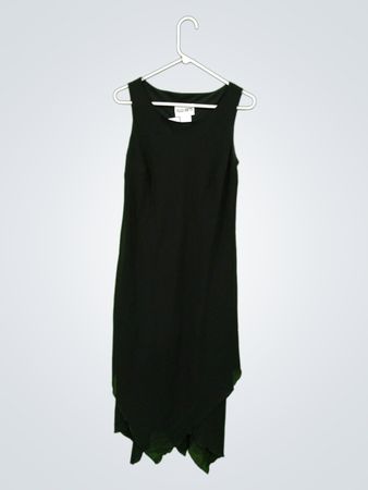 PLAZA SOUTH Damen Schwarzes Ärmelloses Kleid Größe 6