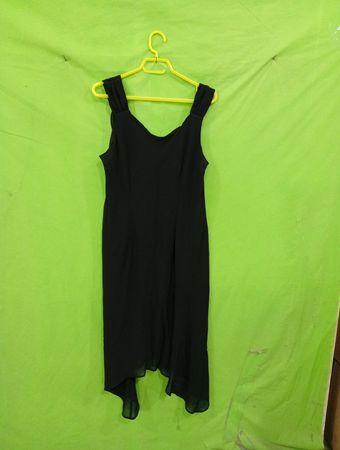 SCARLETT Schwarzes ärmelloses Kleid Größe 14