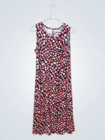 JULIAN TAYLOR NEW YORK DOT PRINT KLEID