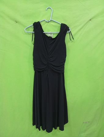 Schwarzes Raffungskleid Scarlett Größe 10