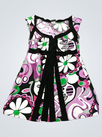 J.T.D. Woman Grafik Druck Kleid
