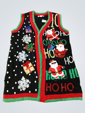 FEIERN ZUSAMMEN Weihnachtsmann HO HO HO Weihnachtsweste