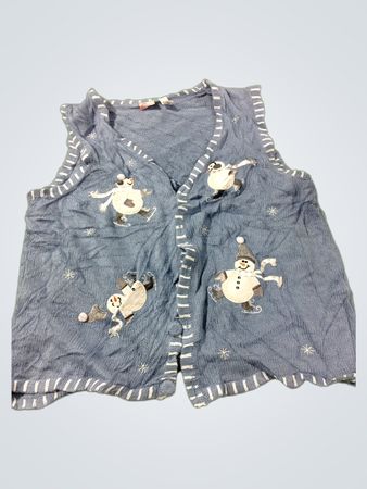 Holiday Editions Blauer Schneemann Eislaufweste