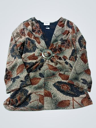 J.T.B. Bluse mit floralem Druck und Ringdetail