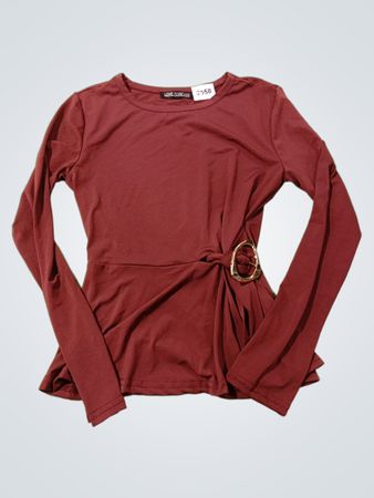 Love Forever Langarmshirt mit D-Ring-Detail