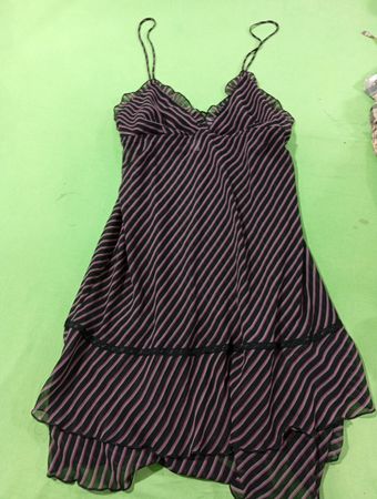 Gilligan & O'Malley Schlafanzug Gestreiftes Babydoll-Kleid