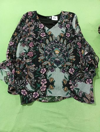 IZ BYER Blumendruck-Bluse