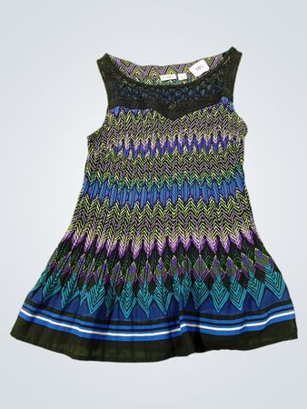 CATO Ärmelloses Chevron-Print-Top