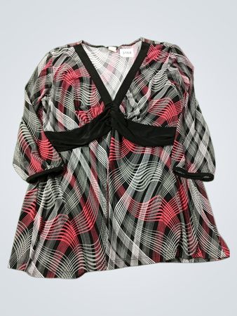 Maurices Plaid Print Blouse