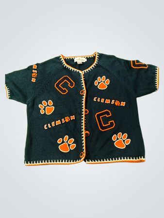 Castles Sport Clemson Tigers Kurzarm-Cardigan