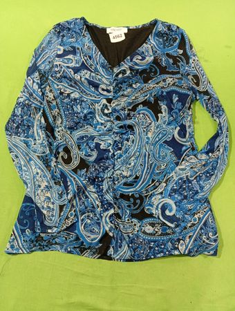 Nine West Paisley Print Langarmoberteil