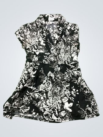 Nine West Separates Floral Print Wickelkleid