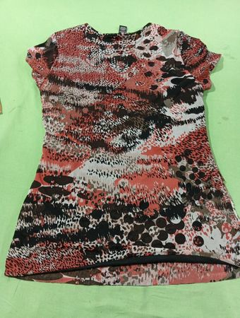 Style&co. Damen Transparente Tiermuster Rüschentop