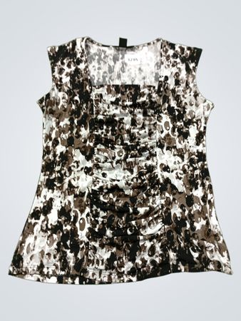 Style & Co. Petite Ärmelloses Raffungstop