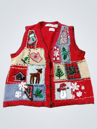 Victoria Jones Petite Christmas Vest