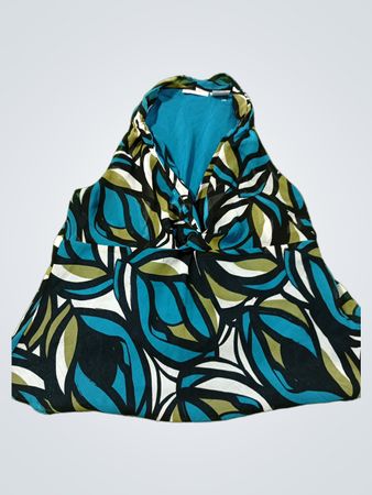 WORTHINGTON Damen Bluse ohne Ärmel mit abstraktem Druck