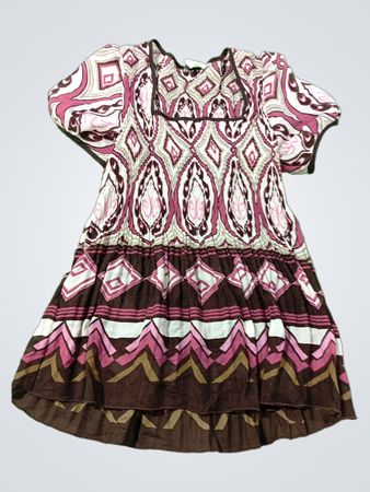 Damen Druckkleid