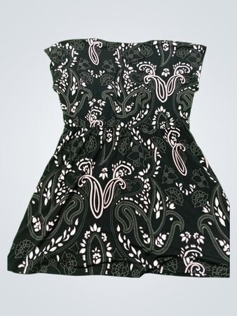 RICKI'S Schwarzes Paisley-Print Wickelkleid