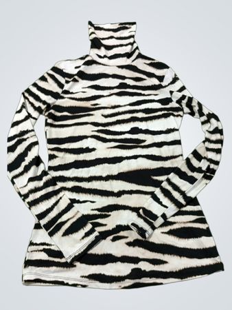 Turtleneck mit Zebra-Print