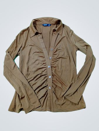 Simply Vera Vera Wang Langarm Raffung Shirt