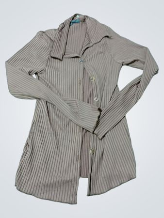 COIN 1804 Langarm-Ripp-Button-Up-Shirt