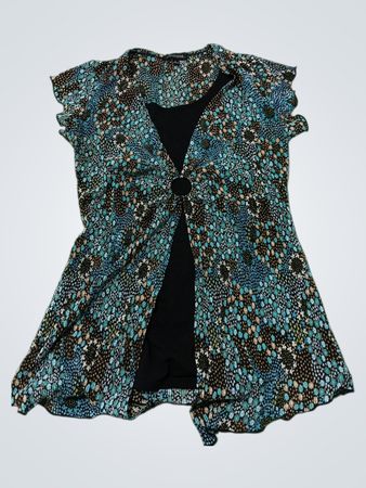 Notations bedruckte Bluse