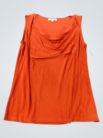 Carol Rose Orange Ärmelloses Top mit Cowl-Neck