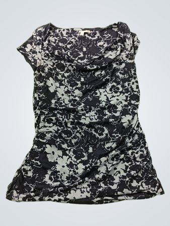 Halogen Damen Rüschenshirt mit Blumenmuster