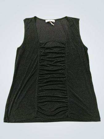 Stephen und Casey Black Ruched Tanktop