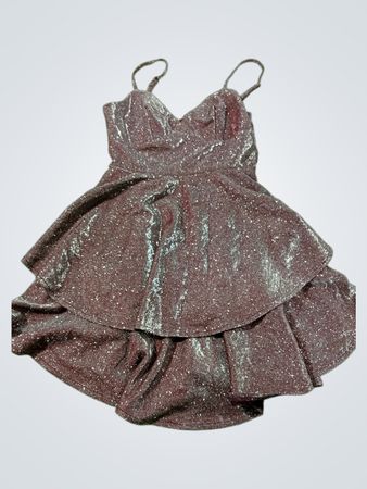 B. DARLIN Damen Glitzerschicht Mini Kleid