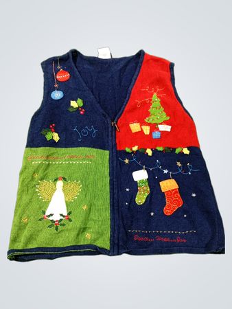 Southern Lady Women's Christmas Angel & Tree Vest