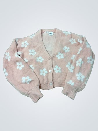 Rosa Blumen-Cardigan