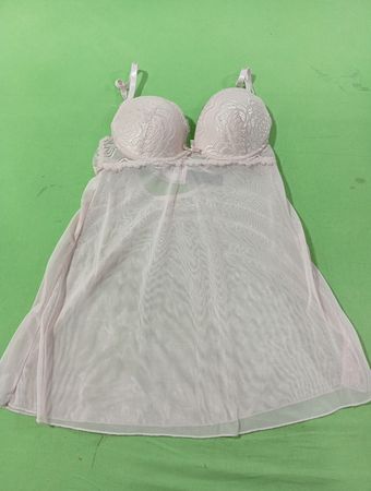 Rosa Spitzen-Babydoll-Lingerie