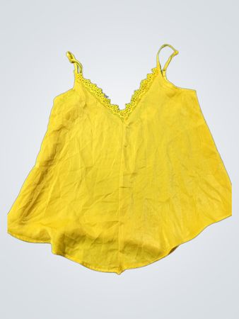 Listicle Gelber Spitzenbesatz Cami Top