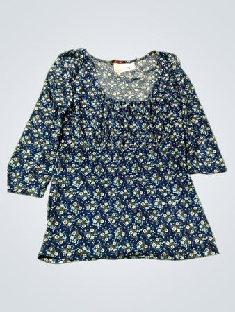 Guilty Women's Florales Druck Krawattenhals Bluse