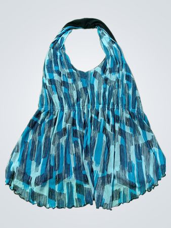 VERTIGO Halter Neck Kleid mit abstraktem Druck