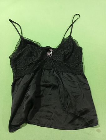 Victoria's Secret schwarzes Spitzen-Trim Cami Top