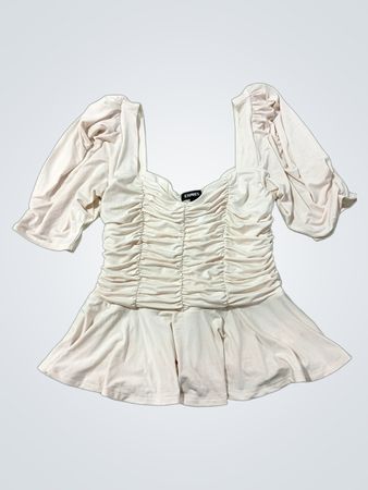 Express Raffinierte Puffärmel Bluse