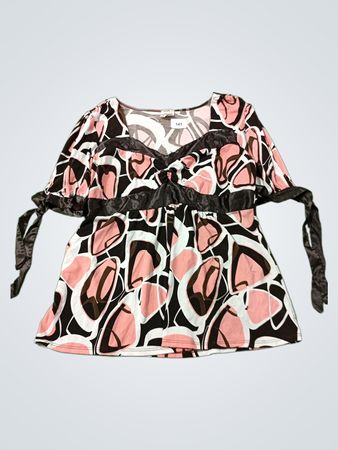 Studio Y Damen Tunika-Oberteil mit abstraktem Druck