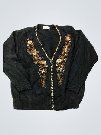 Alfred Dunner schwarzer verzierten Cardigan