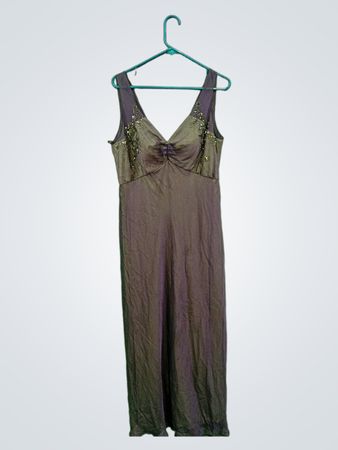 Ärmelloses V-Ausschnitt Maxikleid für Damen