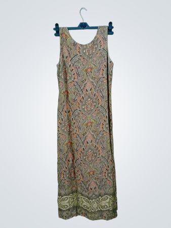 Casual Corner Paisley Print Maxi Dress