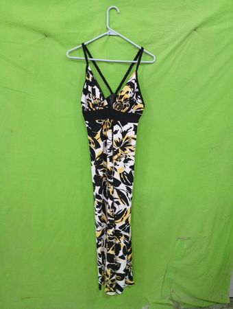Sweet Storm Damen Blumendruck Maxikleid